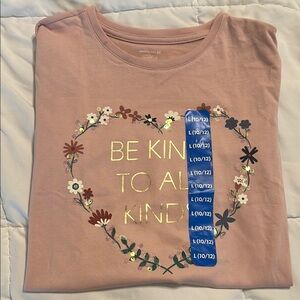 Kids Pink 'Be Kind' Graphic Tee